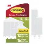 Command Picture Hanging Strips — Medium & Large · 28 pairs