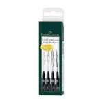 Faber-Castell Pitt Artist Pens — Black · 4 tip sizes