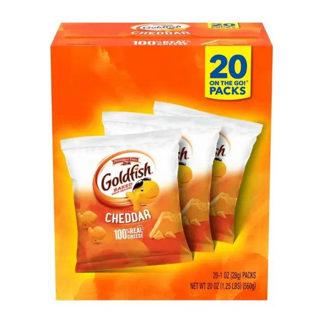 Goldfish Cheddar Crackers Snack Packs