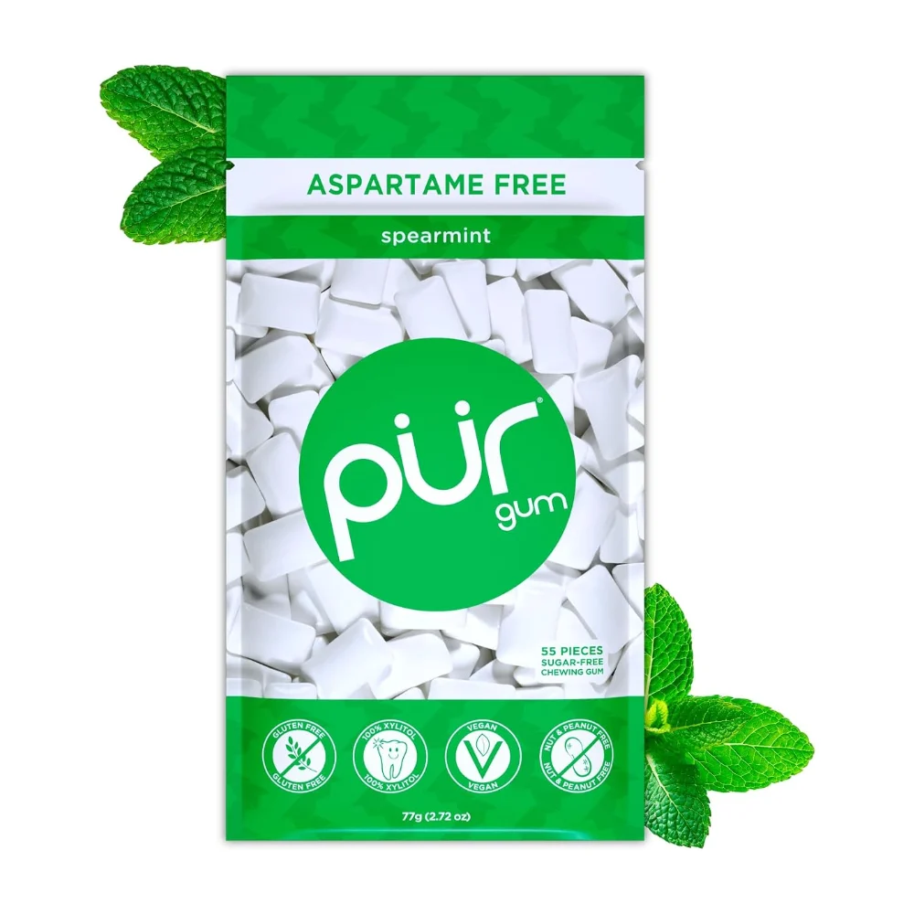 PUR Spearmint Xylitol Gum