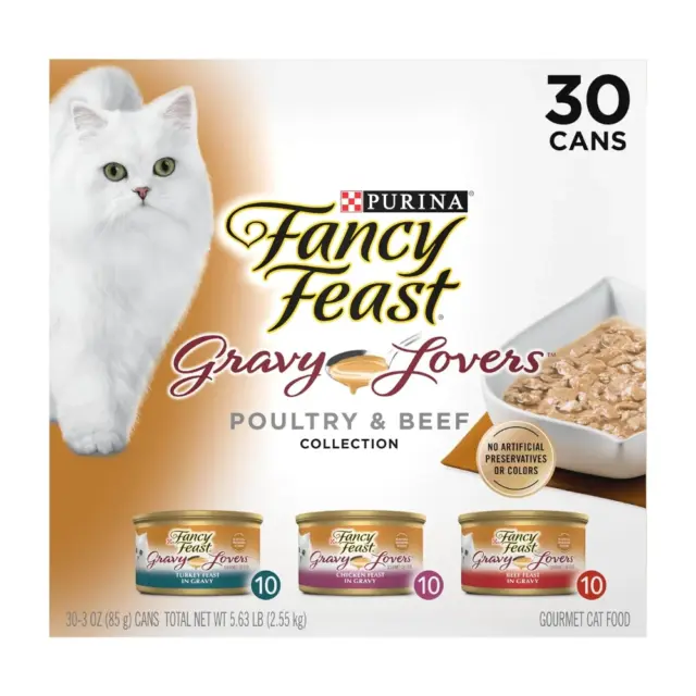 Purina Fancy Feast Gravy Lovers Wet Cat Food Variety Pack