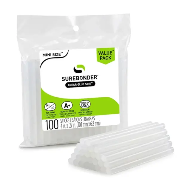 Surebonder All-Temperature Mini Hot Glue Sticks